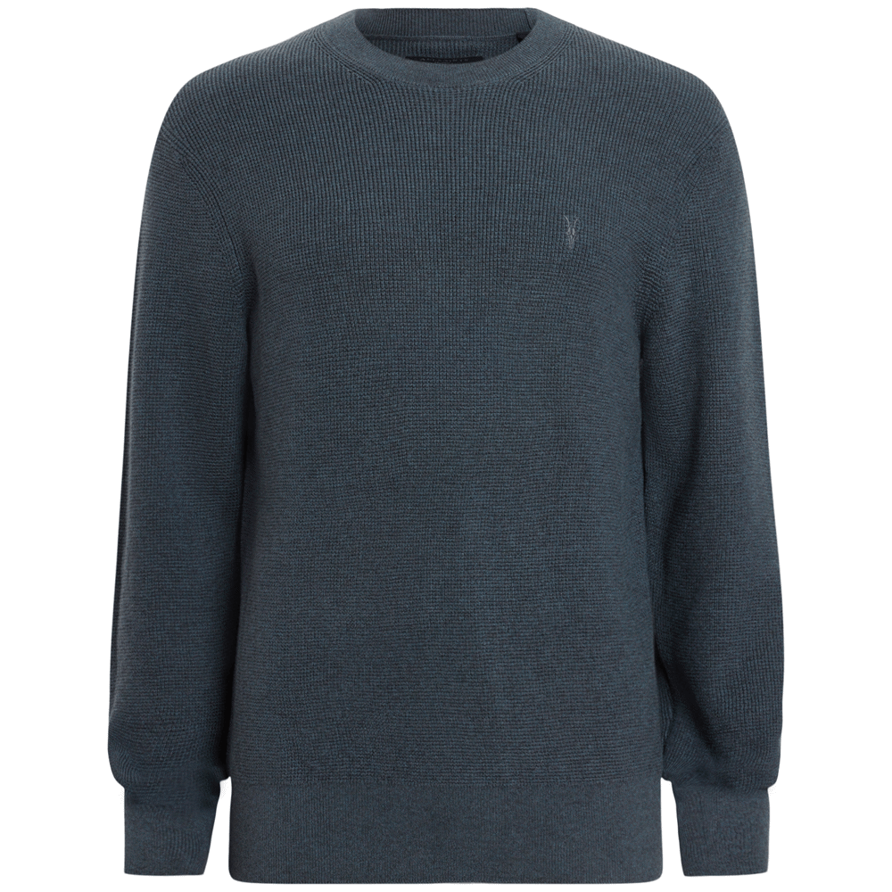 AllSaints Aspen Waffle Texture Crew Neck Jumper